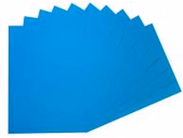 Janrax Pack of 100 Blue A4 Coloured Construction Paper Sheets, 75gsm Matte Finish