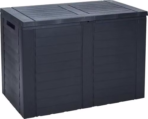 Koopman Anthracite Cushion Storage Box W: 75 cm, D: 53 cm, H: 44 cm – 1