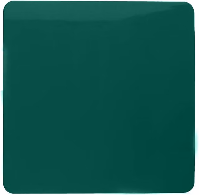 Trendi Single Flush Blanking Plate, Green Plastic