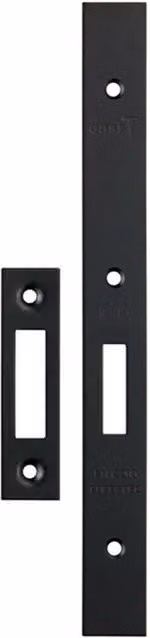 Loops Forend Strike and Fixing Pack for DIN Euro Deadlock in Matt Black – 2