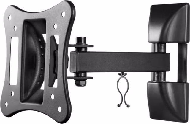 Tech Art Full Motion Single Arm TV Wall Mount Bracket for 13 to 27 inch TVs, Black