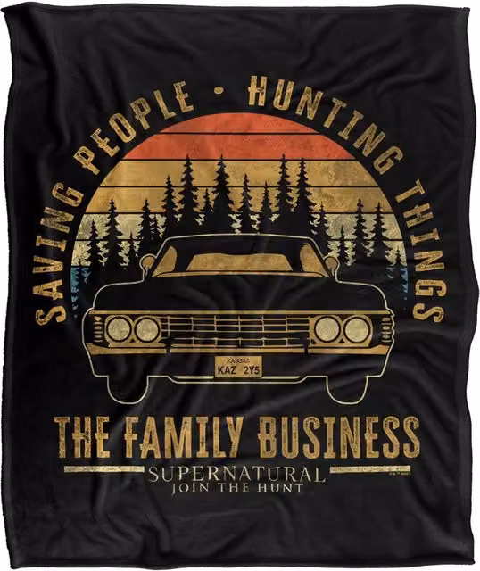 LOGOVISION Supernatural Driving Sunset Silky Touch Super Soft Fleece Throw Blanket, Multicolour, W: 152 cm, D: 127 cm – 6