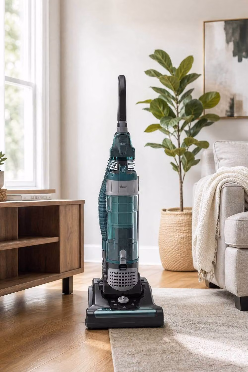 Living and Home Lightweight Multi-Surface Upright Vacuum Cleaner in Turquoise – 2