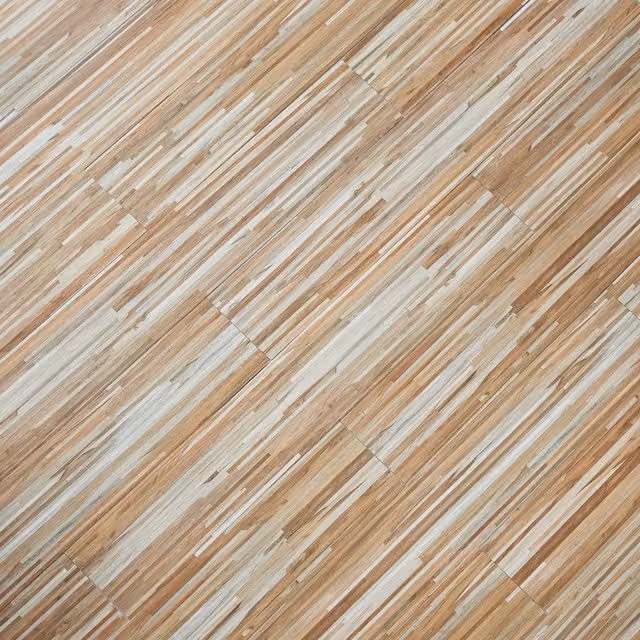 Novecrafto Self Adhesive Wood Look Vinyl Floor Planks, 36 Pack, Beige and Grey, W: 91.4 cm x D: 15.2 cm – 1
