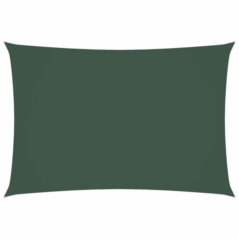 Berkfield Home Rectangular Oxford Fabric Sunshade Sail in Dark Green, W: 5 m, D: 3 m – 1