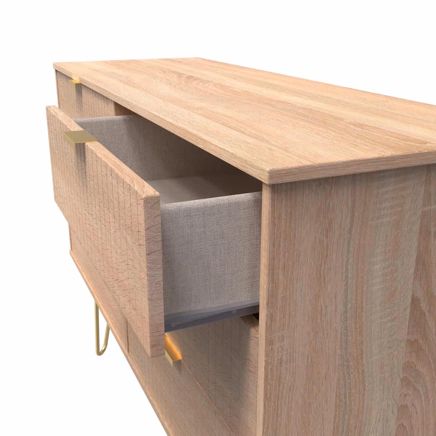 2 U Bexley 6 Drawer Wide Chest in Light Oak – 3