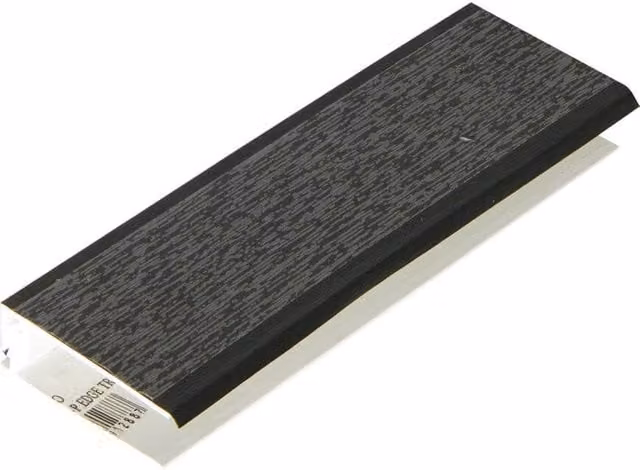 FloPlast Black Ash Woodgrain PVC Shiplap Cladding Two Part Top Edge Trim Board
