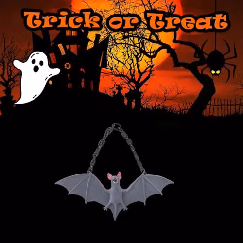 VFM e-Store Grey Hanging Bat Decoration for Halloween Parties – 4