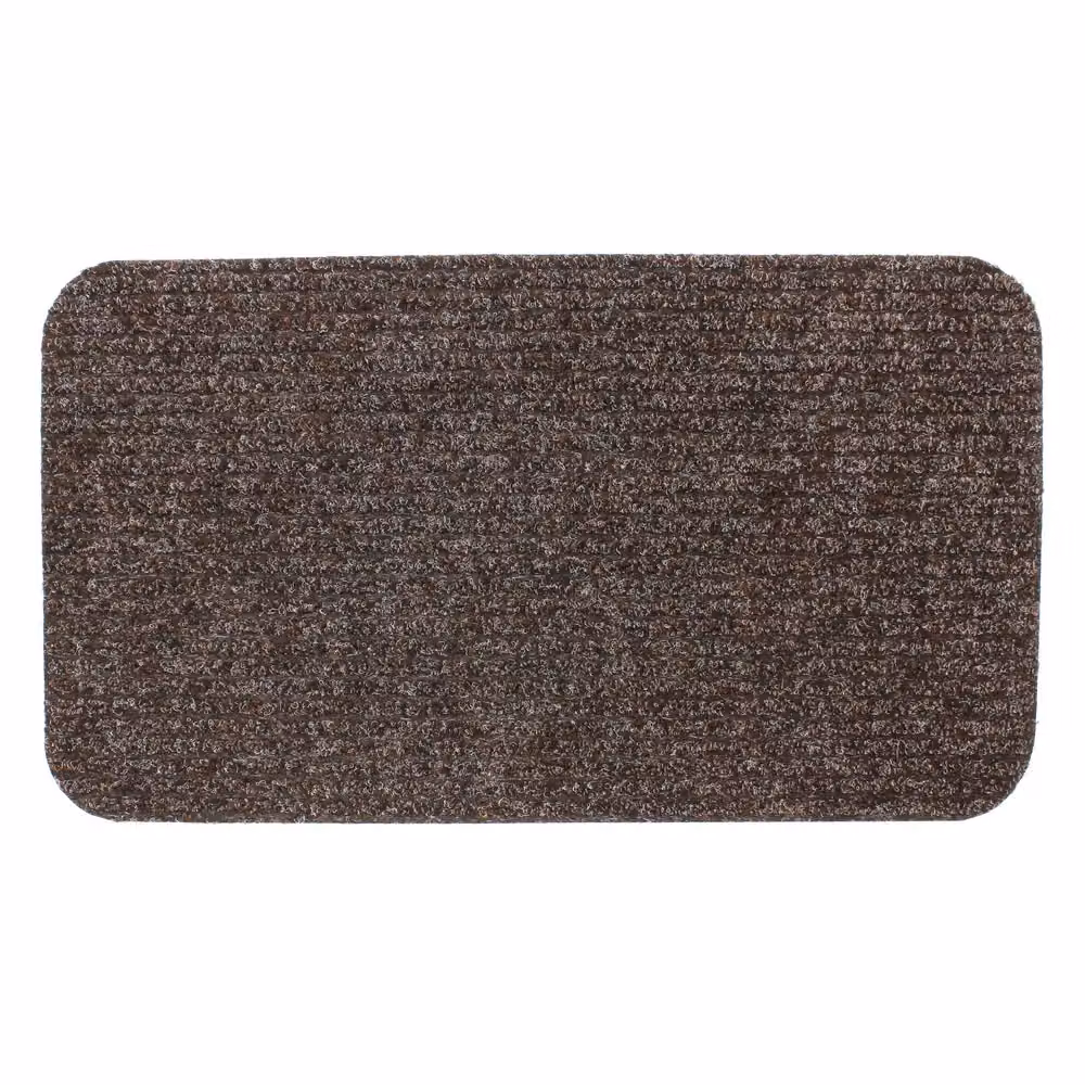 JVL Delta Scraper Door Mat, Brown, W: 40 cm, D: 70 cm – 2