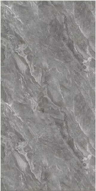 H&O Direct 10 Piece Marbling PVC Peel and Stick Waterproof Backsplash Wall Tiles in Dark Grey Stone Look – 1
