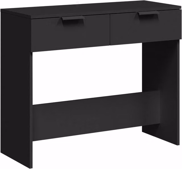 Berkfield Home Modern Black Console Table W/D/H: 90 x 36 x 75 cm