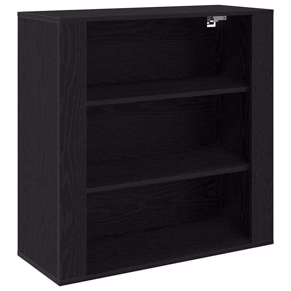 Berkfield Home Modern Black Oak Highboard with Hinged Doors and Internal Shelves, W/D/H: 150 x 33 x 33 cm – 4