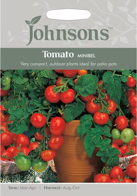 Johnsons Minibel Red Tomato Vegetable Seeds