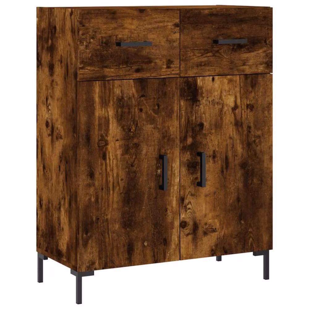 Berkfield Home Smoked Oak Highboard in Brown, W/D/H: 69.5 x 34 x 180 cm – 3