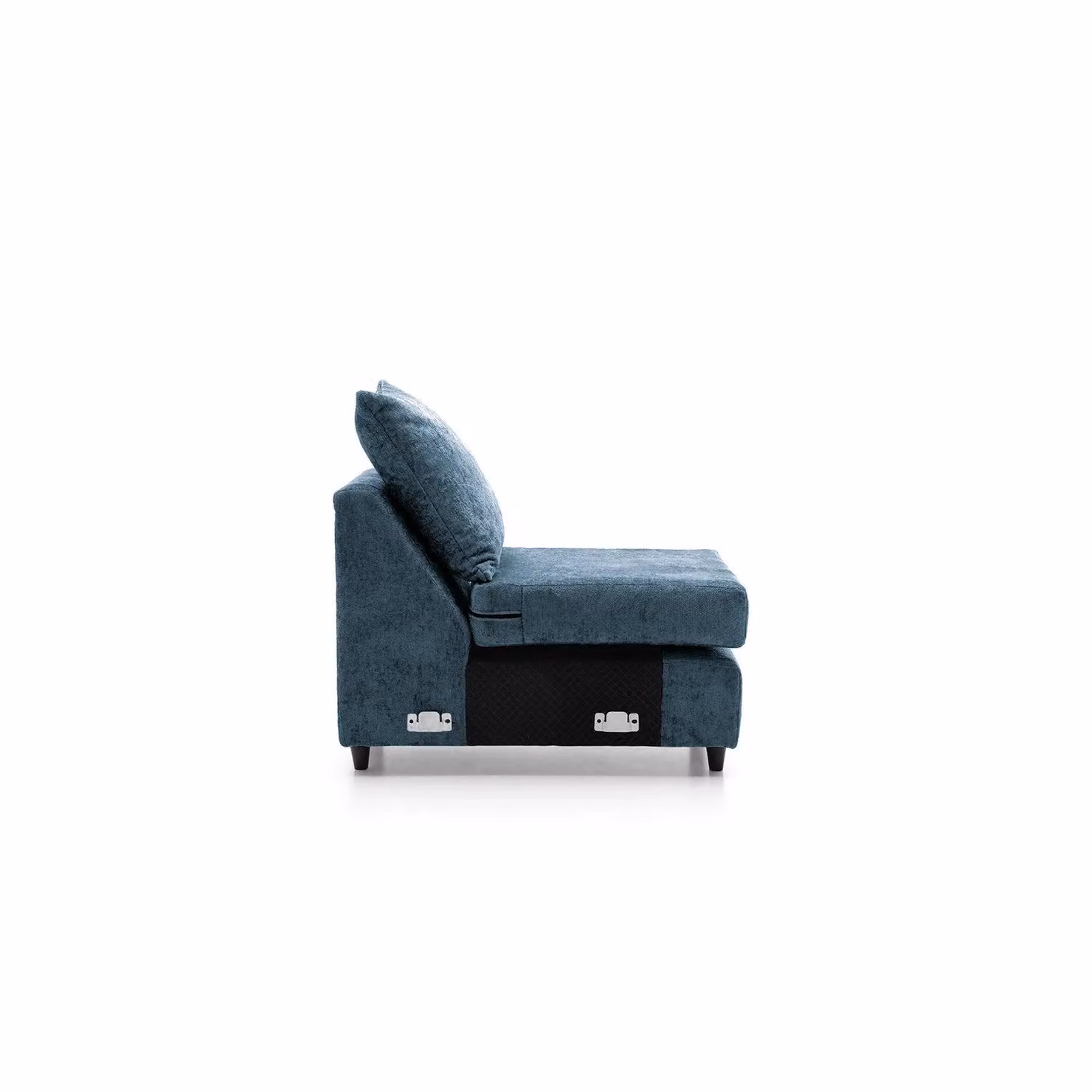 Abakus Direct Harriet Crushed Chenille Extension Unit in Blue – 2