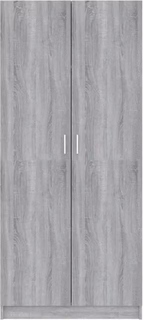 Berkfield Home Sonoma Grey Wardrobe W/D/H: 80 x 50 x 180 cm – 1
