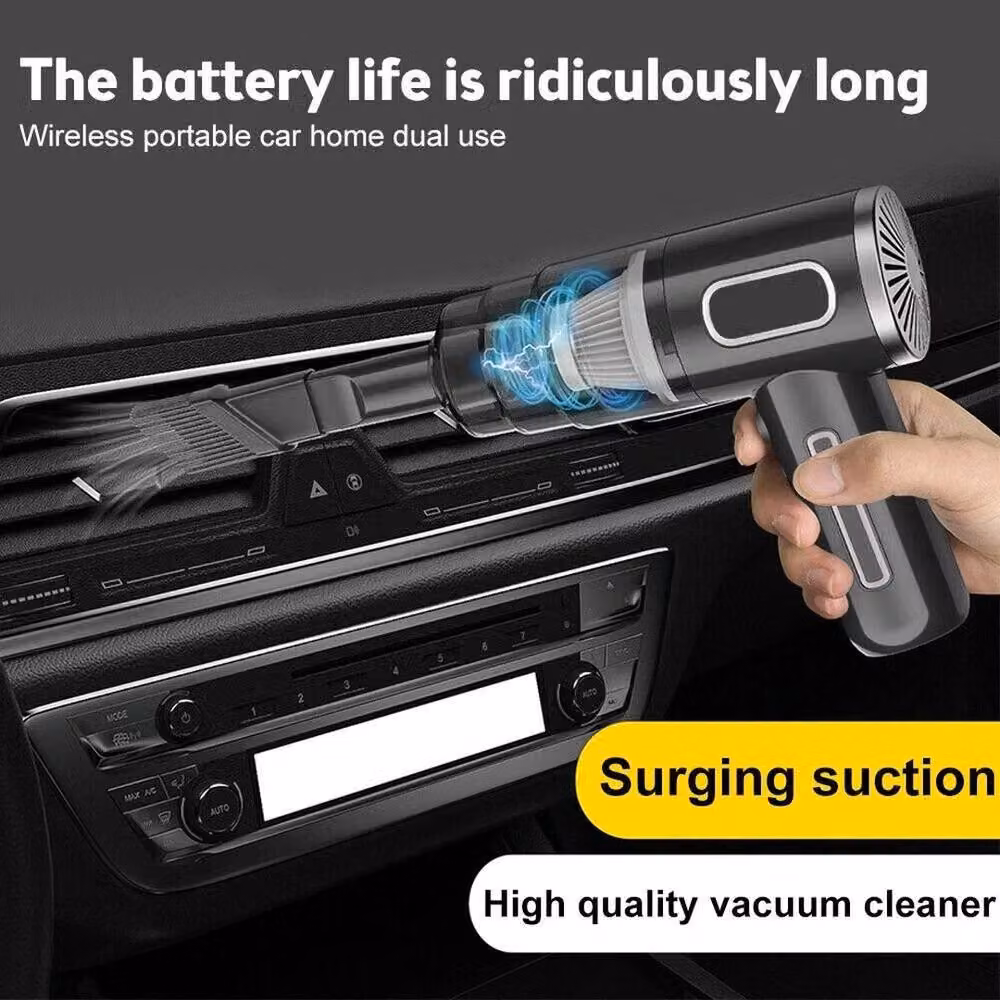 Kelvenix Cordless Handheld Mini Portable Vacuum Cleaner in Black – 3