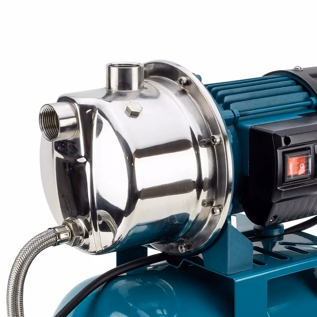 SIP 1" Stainless Steel Booster Pump, Silver and Blue, W/D/H: 500 x 300 x 440 mm – 3