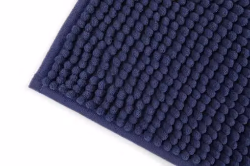 New Edge Blinds Marlow Collection Soft Touch Non-Slip Chenille Bathroom Rug in Blue, W/D: 60 x 45 cm – 2