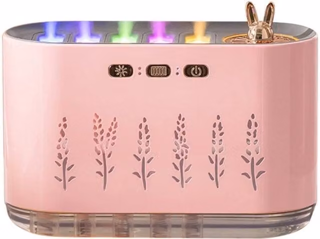 SPETLEK LED Essential Oil Diffuser and Ultrasonic Aroma Humidifier in Pink – 1