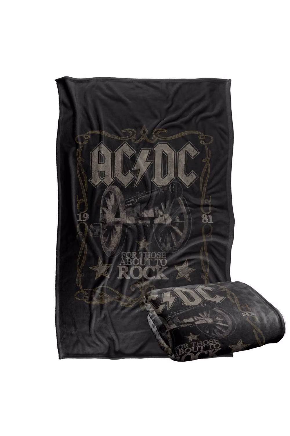 LOGOVISION AC/DC Rock Label Super Soft Silky Touch Fleece Throw Blanket, Multicolour, W/D/H: 91 x 147 cm – 7