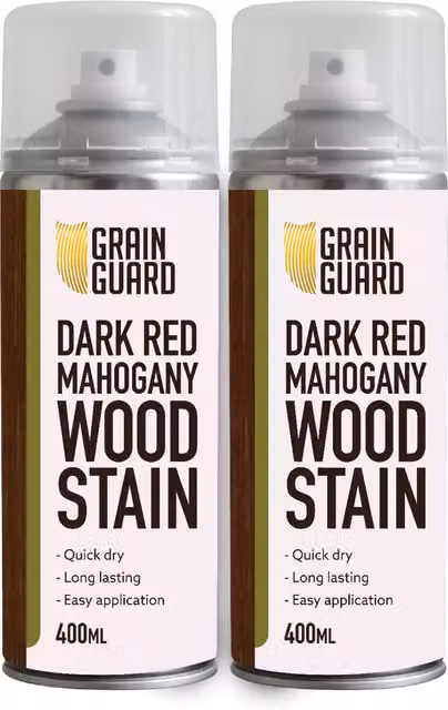 Grain Guard Water Based Wood Stain Spray in Red Mahogany 0.4 l