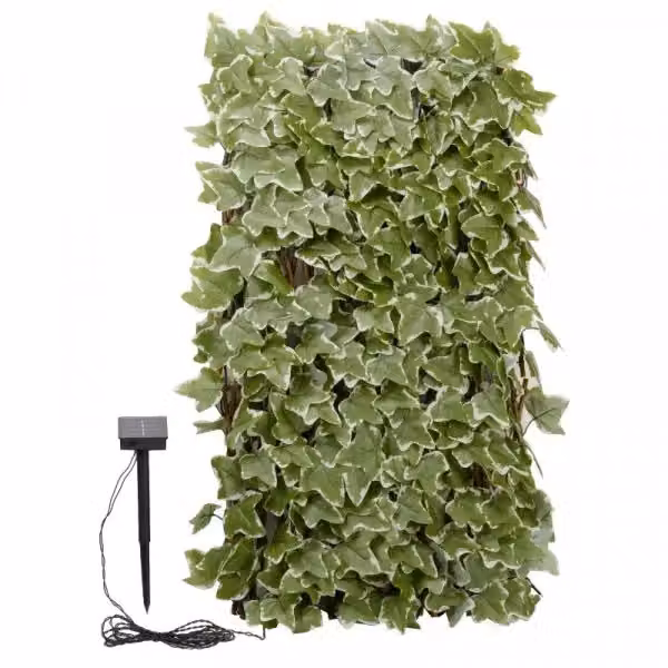 Marco Paul Solar Artificial Ivy Flower Wall in Green, 180 cm Height – 2