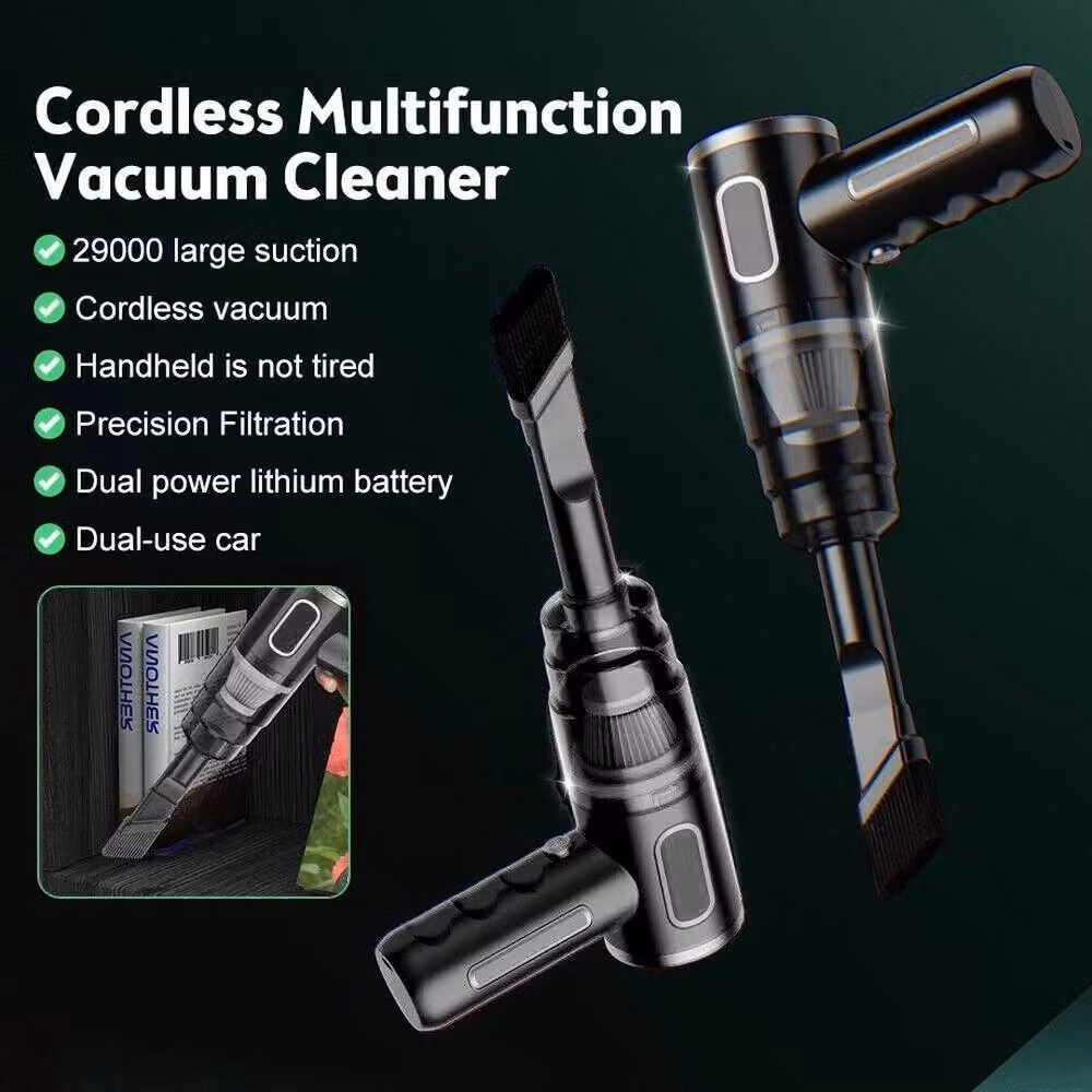 KORVIXA Cordless Handheld Rechargeable Vacuum Cleaner in Black, Height: 100 cm – 2