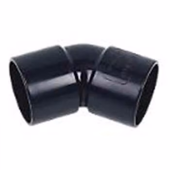 FloPlast 50mm Black ABS Plastic 135 Degree Waste Bend