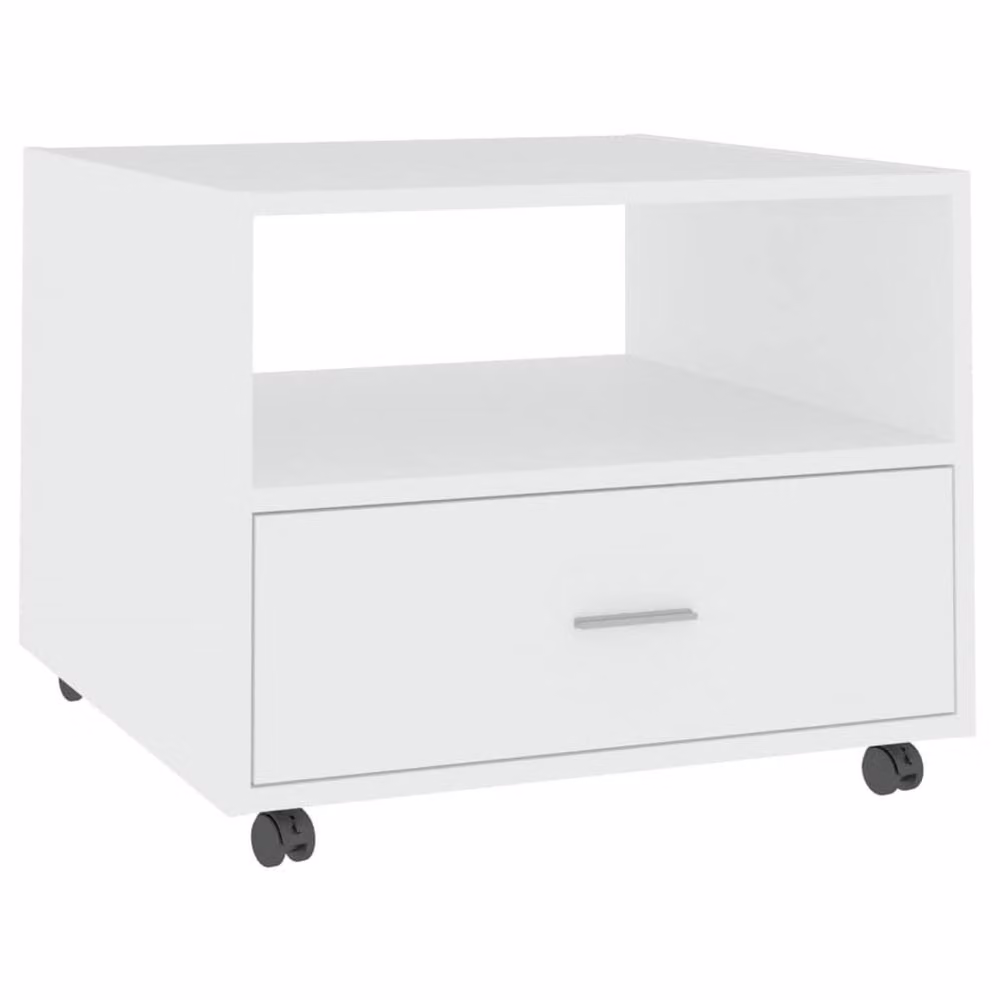 Berkfield Home Modern White Square Coffee Table W/D/H: 55 x 55 x 40 cm – 2