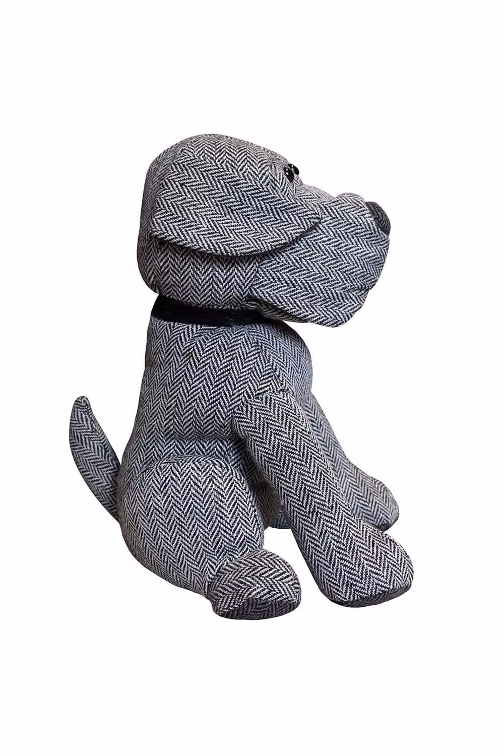 Essentials Grey Herringbone Dog Novelty Door Stop – 2