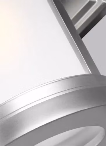 Loops Silver Brushed Steel Outdoor IP44 Wall Lantern with LED E27 Bulb – 4