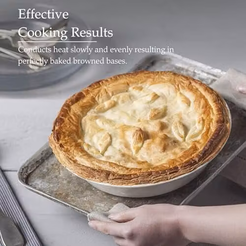 WM Bartleet & Sons 1750 Porcelain Round Pie Dish, White, Diameter: 27 cm – 3