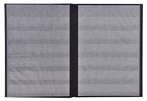 Exacompta Classic Stamp Album in Black Faux Leather, W: 17 cm, H: 22.5 cm – 4