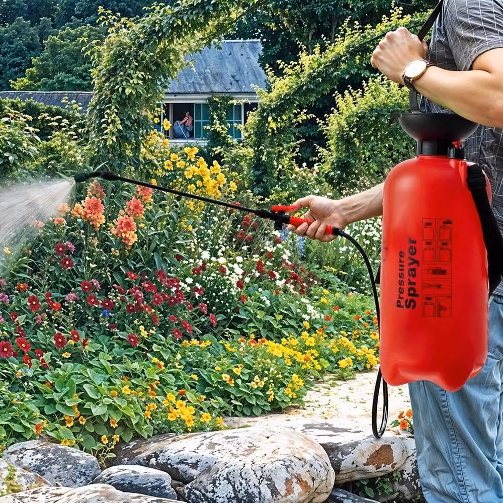 EONLION Red Manual Garden Pressure Sprayer, 8L – 4