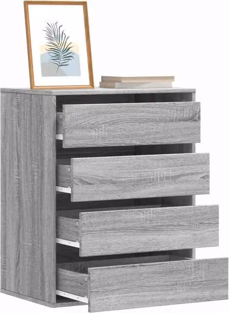 Berkfield Home Corner Chest of Drawers in Grey Sonoma, W/D/H: 60 x 41 x 76 cm – 1