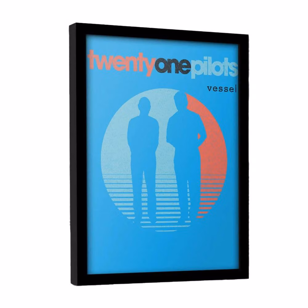 Twenty One Pilots Vessel Framed Blue Paper Poster – 2