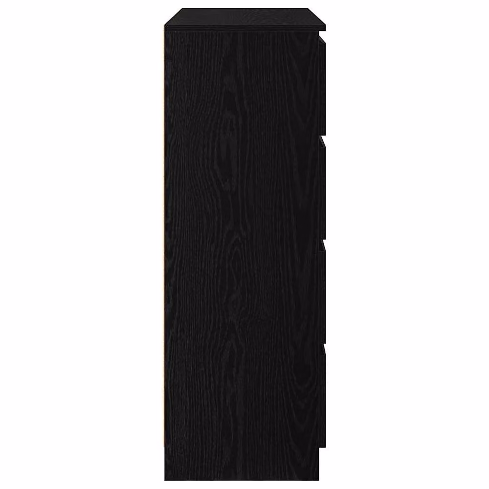 Berkfield Home Black Oak Sideboard, W/D/H: 100 x 35 x 99 cm – 3