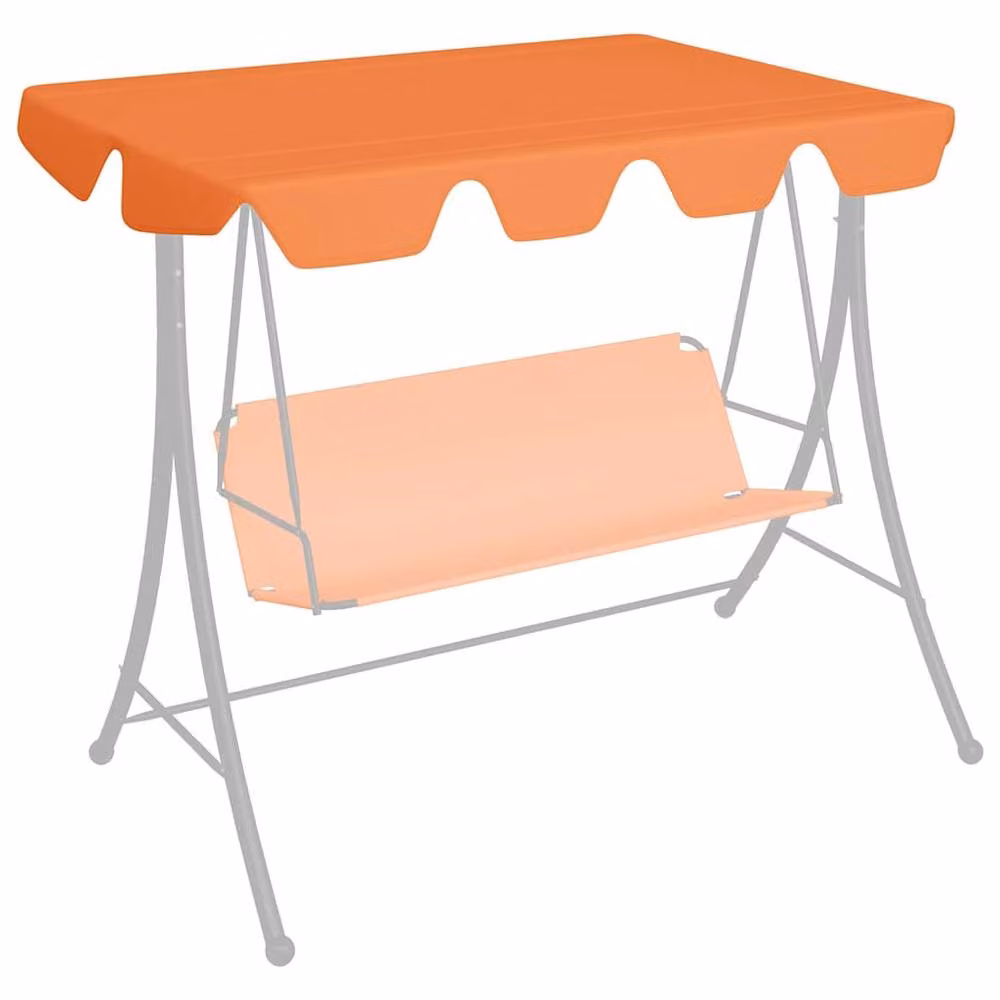 Berkfield Home Replacement Canopy for Garden Swing, Orange, W: 150 cm, D: 105 cm, H: 70 cm – 2