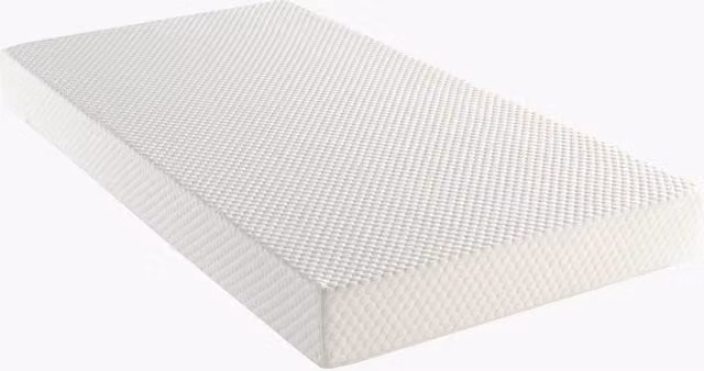 FurnitureboxUK Solis Hybrid Rolled Pocket Sprung Foam Mattress in White, W/D/H: 90 x 200 x 19 cm