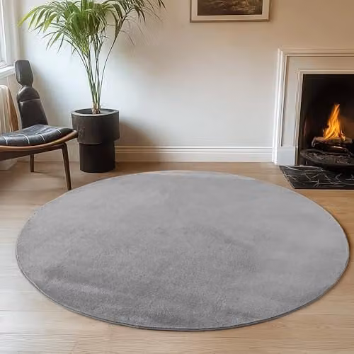 Desire Rugs Snuggly Washable Low Pile Area Rug with Anti-Slip Backing in Anthracite Grey, W: 160 cm, D: 220 cm – 6