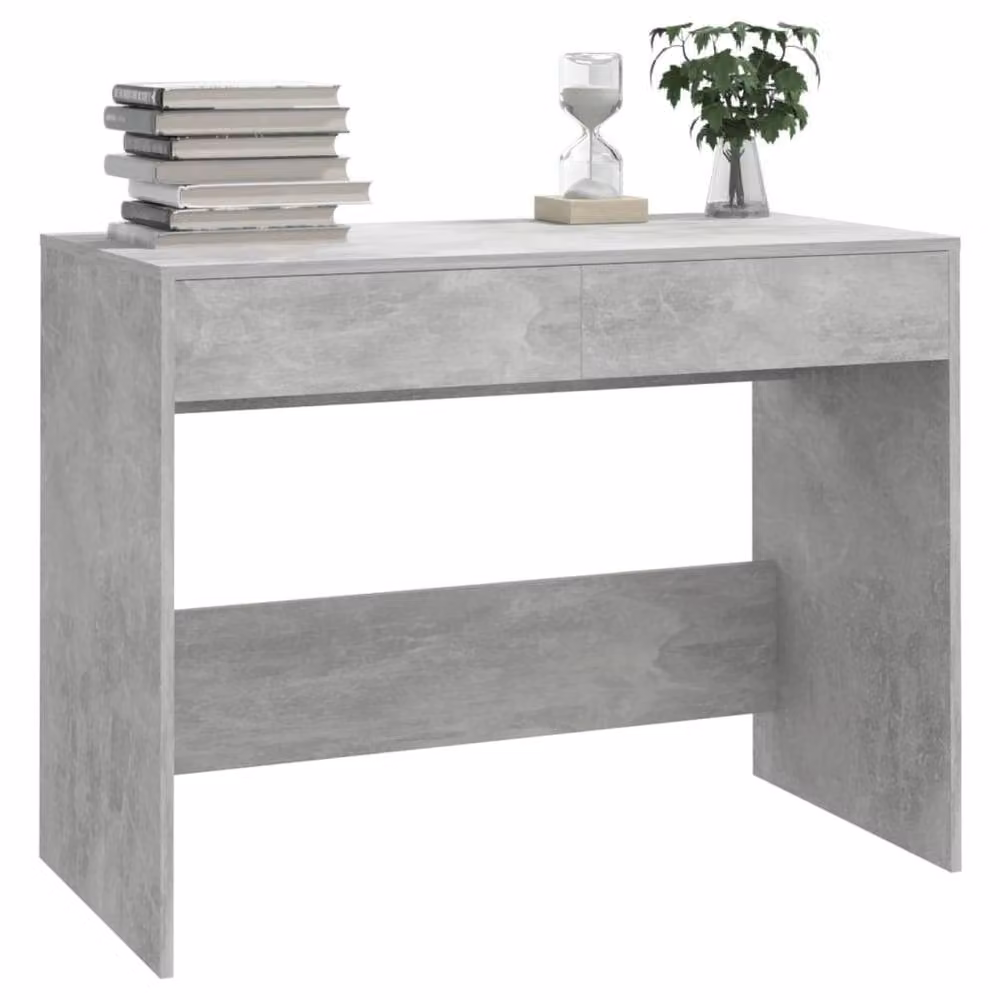 Berkfield Home Modern Writing Desk in Grey, W/D/H: 101 x 50 x 76.5 cm – 3