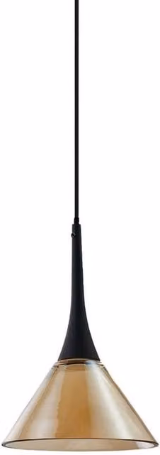Netlighting Cocktail Dome Pendant Ceiling Light in Amber with 1x LED 670lm 3000K
