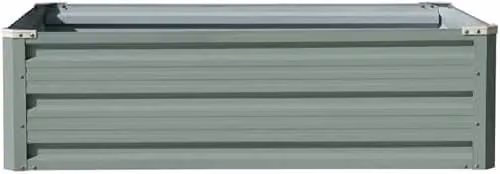 Garden Gear Metal Raised Vegetable Planter in Green, W/D/H: 120 x 90 x 30 cm – 1