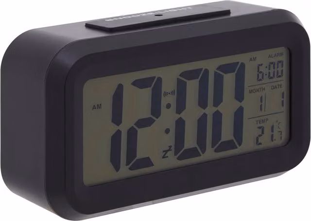 Camran Black LCD Digital Clock