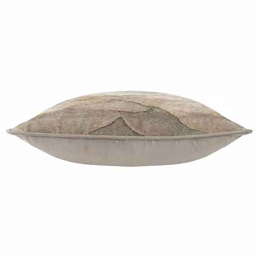 Paoletti Stratus Chenille Jacquard Cushion in Gold and Beige, W/D/H: 45 x 45 x 45 cm – 2