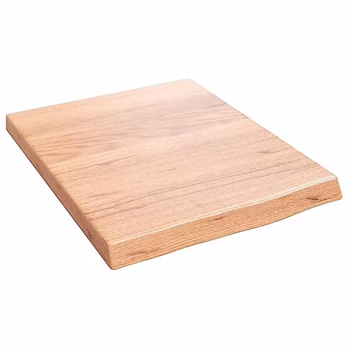 vidaXL Rustic Oak Wall Shelf, Brown, W: 50 cm, H: 40 cm, D: 2-4 cm