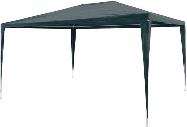 Berkfield Home Green PE Party Tent W: 4 m, D: 3 m, H: 2.55 m – 1