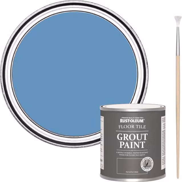 Rust-Oleum Floor Grout Paint in Cornflower Blue, 250 ml