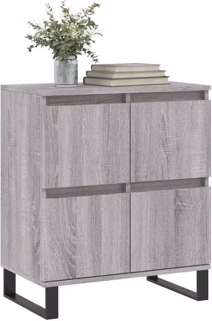 Berkfield Home Sonoma Grey Sideboard in Engineered Wood, W/D/H: 60 x 35 x 70 cm